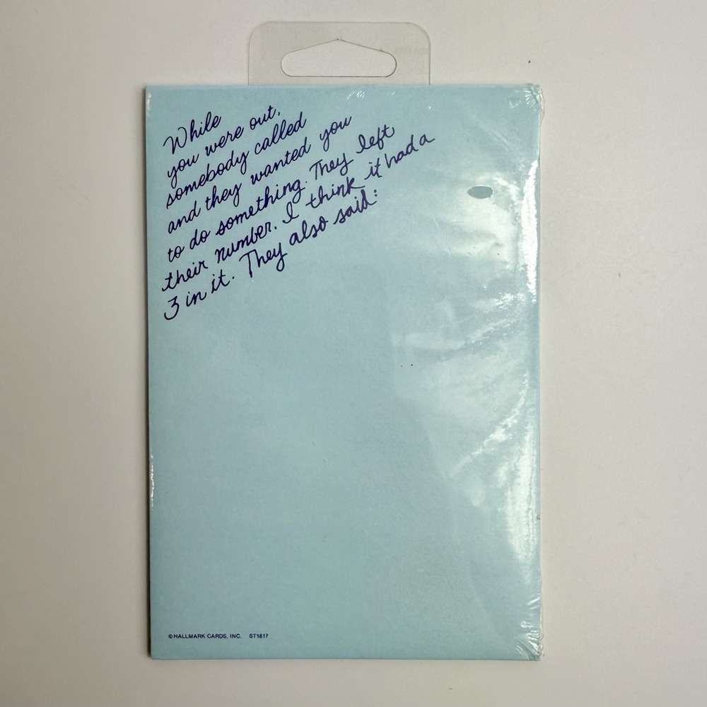 Vintage 1980s Hallmark Post It Note Pad While You Were Out Message Sealed